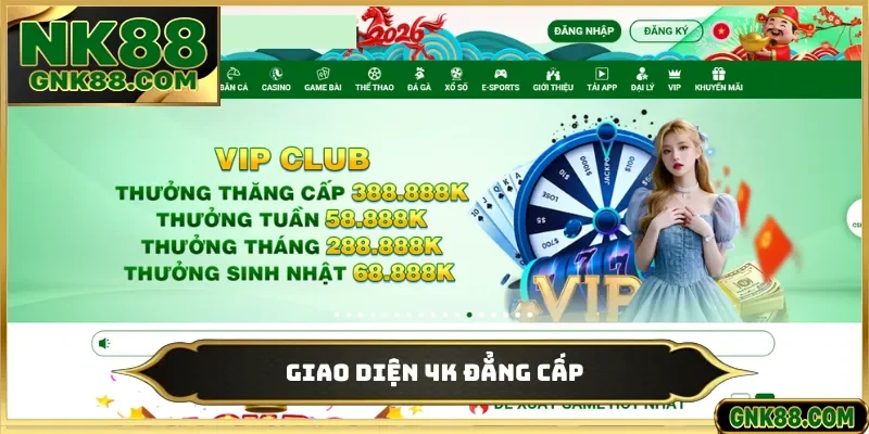 Giao diện 4K đẳng cấp