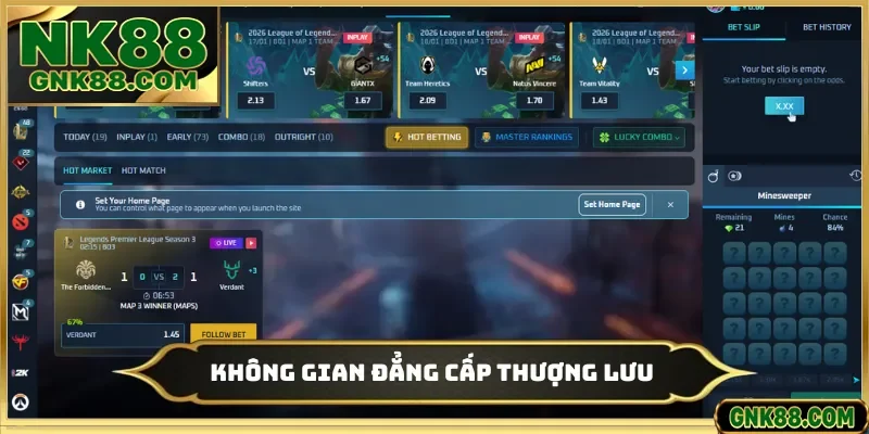 Không gian đẳng cấp thượng lưu