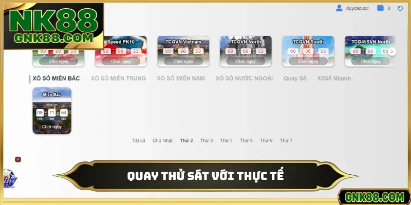 Quay thử sát với thực tế